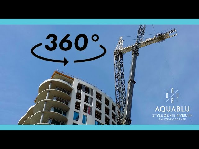 Aquablu 360 | Crane Removal / Démontage de la grue | Condo Laval