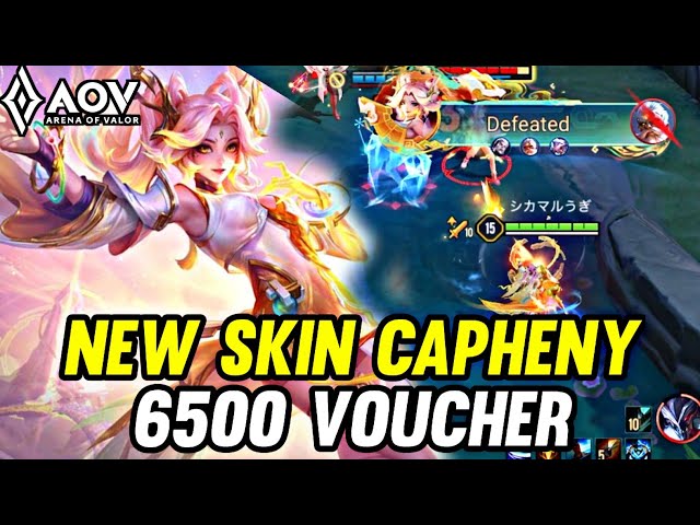 AOV : NEW SKIN CAPHENY MIRACLE PRONE GAMEPLAY - ARENA OF VALOR LIÊNQUÂNMOBILE ROV