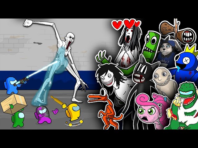 TOP ANIMATION - Rainbow Friends | Zombie | Jeff The Killer | Cartoon Cat | Granny | SCP | Siren Head