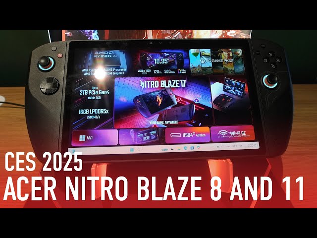 A Real Handful: Hands On With Acer's 11-Inch Nitro Blaze Gaming Handheld