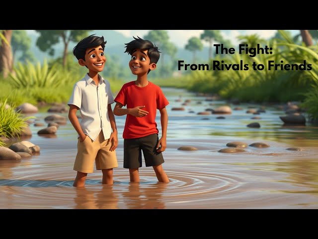 The Fight  Ranji and Suraj in Ruskin Bond’s Timeless Tale in 3D Animation 🤝✨🌊