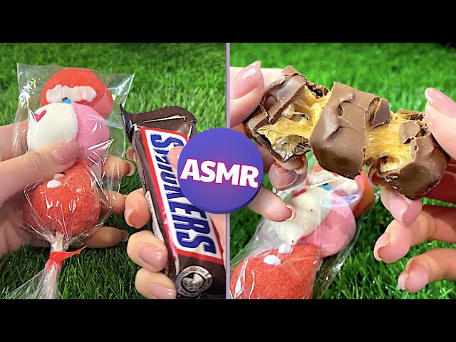 ASMR Candy Unboxing: Rainbow Lollipops & Chocolate | Satisfying Sweet Treats