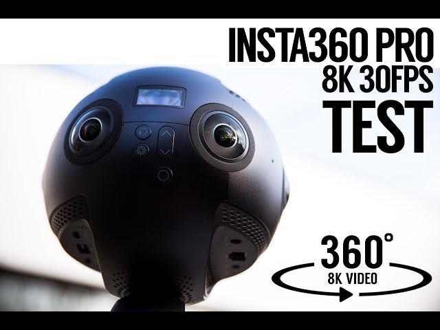 Insta360 PRO 8K 360 Test Footage -  Review Optical Flow Stitching, Image and lens quality,