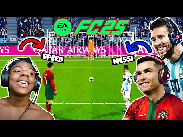 Ronaldo and Messi play FC 25 vs. ISHOWSPEED!