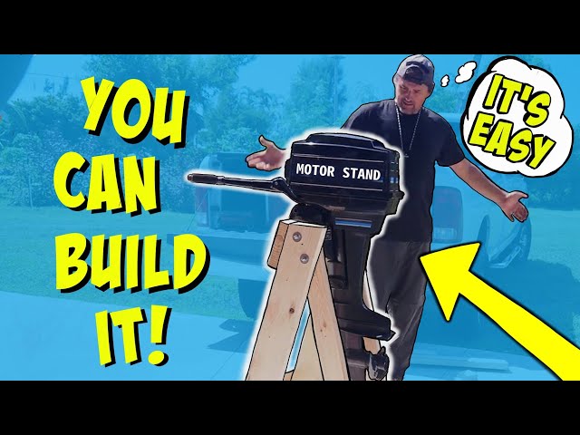 EASY: How to Build an Outboard Motor Stand - Best Design