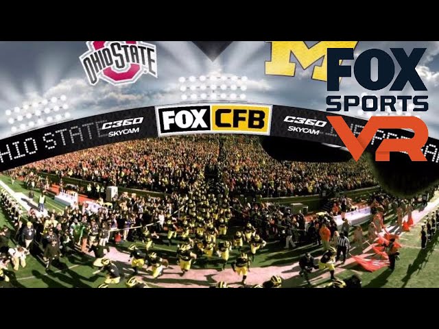 Michigan runs under the "Go Blue" sign vs Ohio State | 360 Video | FOX SPORTS