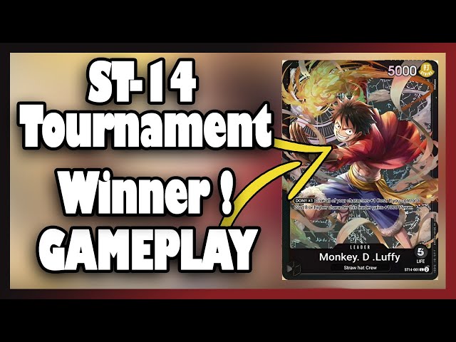 ST14 Tournament Winner Gameplay!  - One Piece Card Game