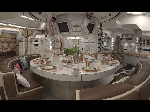 USCSS Nostromo 360 panorama 8K Cristmas theme