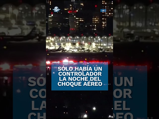 Accidente aéreo en Washington: supervisor dejó solo a controlador aéreo #shorts