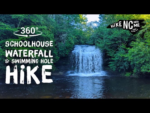 Schoolhouse Falls Waterfall Hike Panthertown NC 360 VR