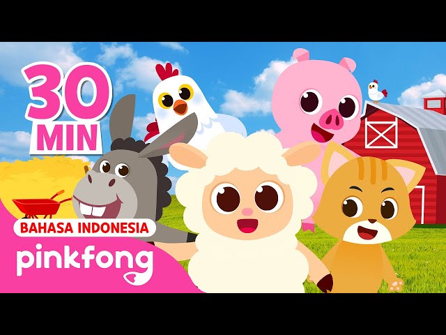 Binatang di Peternakan Pinkfong | Kumpulan Lagu Binatang dan Serangga | Baby Shark Indonesia