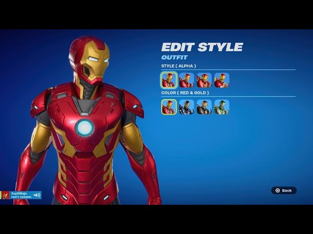 Showcase of Iron Man Edit styles.