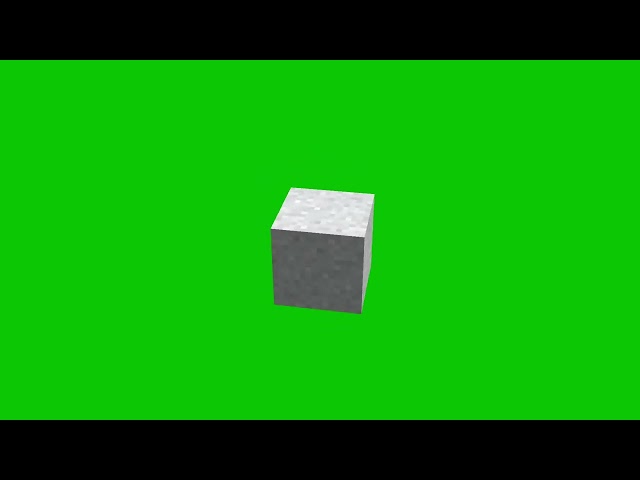 Minecraft White Concrete Powder Item Drop Animation Green Screen 4K | Free to use !