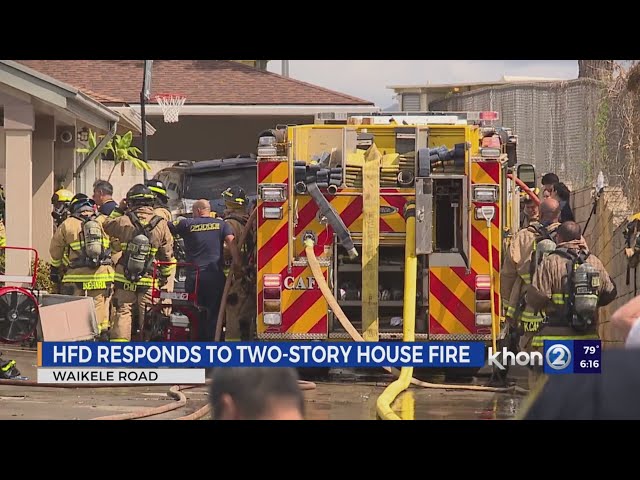 Two-alarm Waipahu house fire prompts investigation