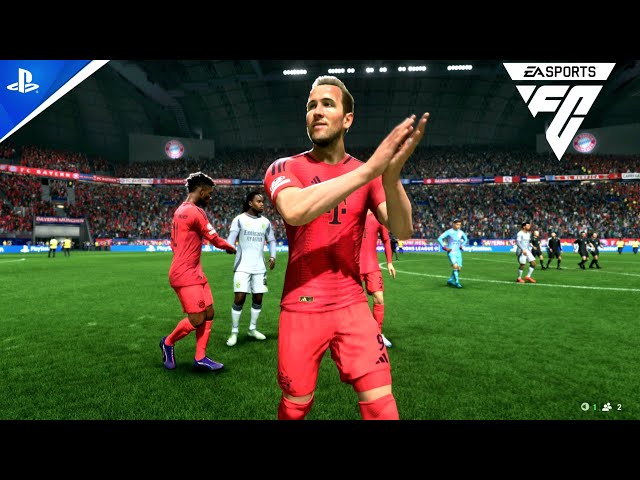 Harry Kane Gameplay in 3rd Person - Bayern Munich vs Hoffenheim | Bundesliga Action | EA FC 25