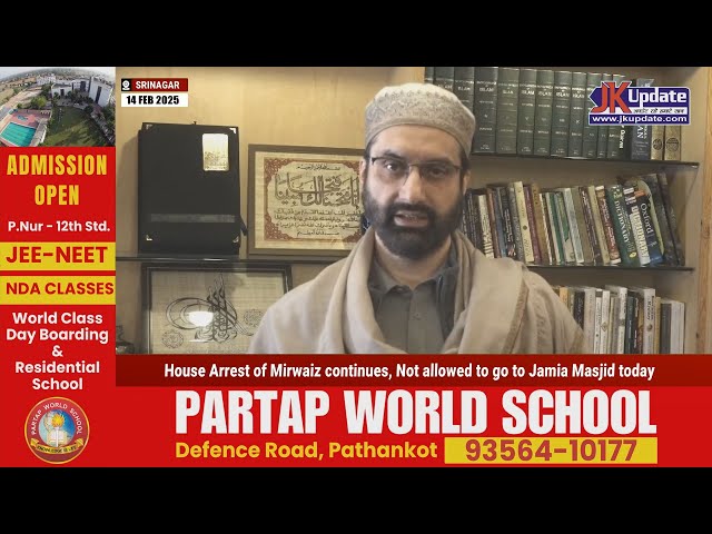 House Arrest of Mirwaiz continues, Not allowed to go to Jamia Masjid today