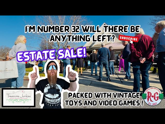 Huge Estate Sale Hunt | Vintage Toys And Video Games  | Let’s Dig!