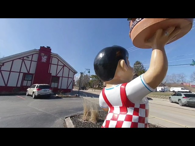 Wisconsin Big Boy statue Germantown WI VR 3D