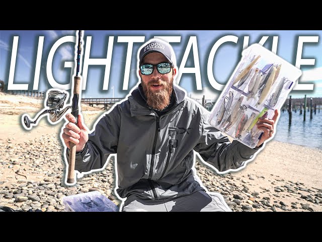 The BEST Finesse Fishing Gear for Striped Bass Fishing