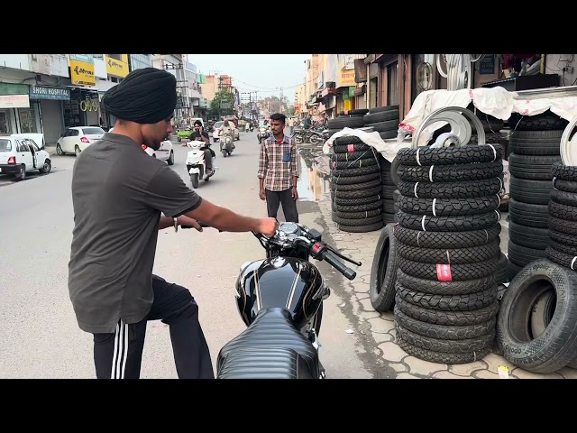 Royal Enfield standard (Bullet) tyre change,(New Tyre) unboxing & information