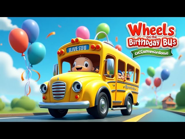 Wheels on the Birthday Bus🚌 🥳 🎶🎂🎈 & More Wheels On The Bus Songs | CoComelon 🍉 | Nursery Rhymes 🎶🎉