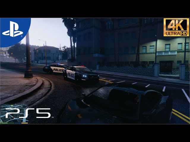 GTA V / Five Star Police Chase / Gameplay / PS5 / 4K