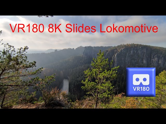 VR180 8K Slides: Lokomotive (saxon swizerland)