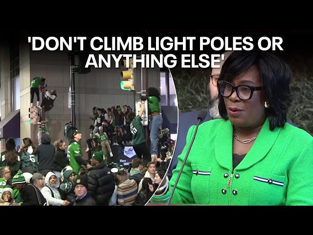 Mayor Parker on possible Super Bowl celebrations: 'Don't climb light poles or anything else'