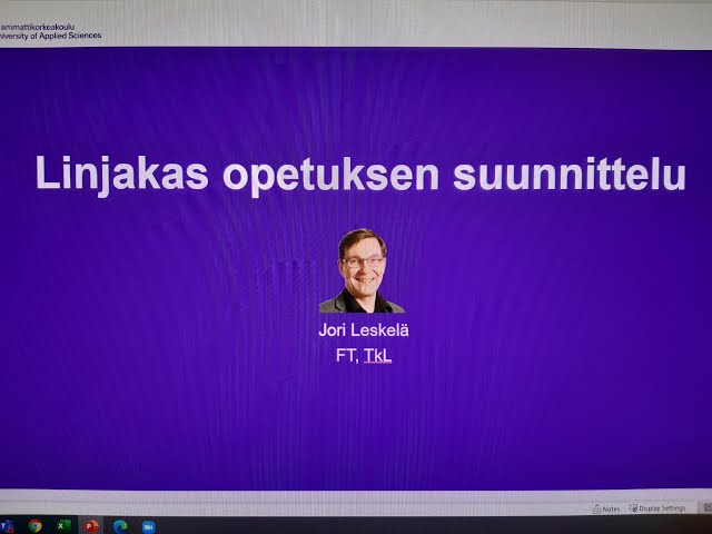 Linjakas opetuksen suunnittelu