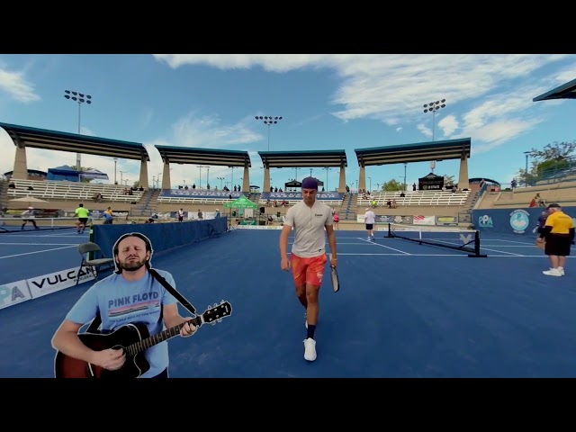 VR180 PPA Pro Pickleball Las Vegas 2020 w/ Chords of Truth performing Freedom is... (greenscreen : )