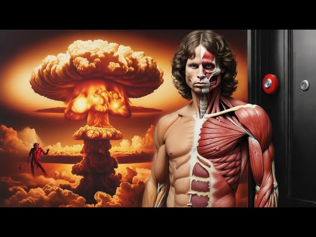 The Black Doors with Jim Morrison, The Red Door Dooms Day Button, By Daniel FX Staal 360 Art, 60 Fps