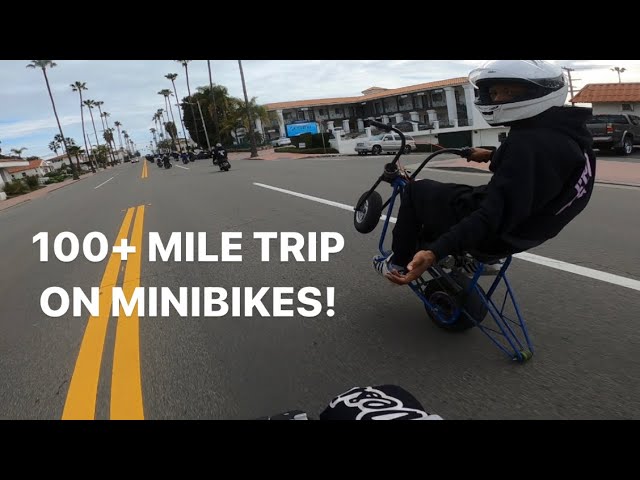 75+ MINIBIKES RIDE 100+ Miles PCH RIDEOUT!