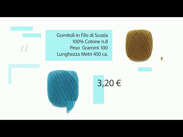 Filo di Scozia Tessiland®....il cotone che danza in punta di uncinetto!