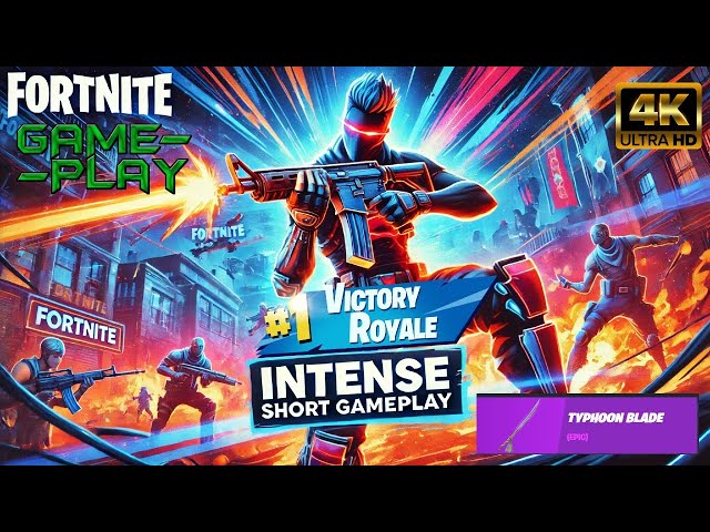 Fortnite Intense Short Gameplay – Epic Moments & Victory  🔥🎮