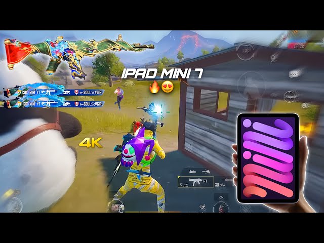 iPad Mini 7 HDR+Extreme Graphics 🔥/ iOS 18.3.1 PUBG GAMING Test 😍/ New Update!