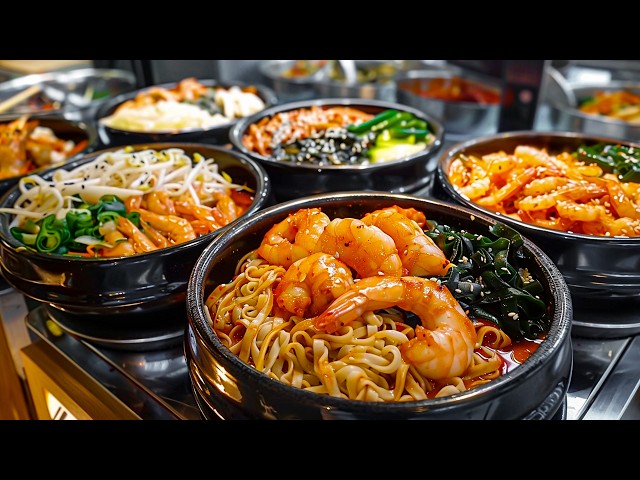 Ultimate Wok Skill ! Amazing Korean Nooodles Collection & Popular Street Foods in Vietnam