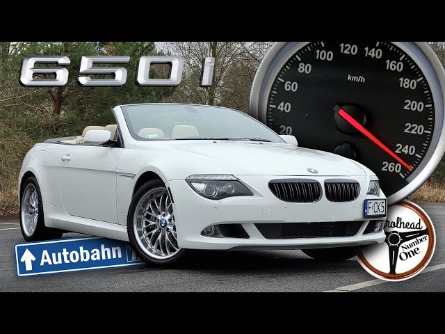 2008 BMW 650i E64 (367 KM) | *250 KM/H BEZ DACHU* V-max, 100-200 km/h, Prezentacja, AUTOBAHN. | 4K