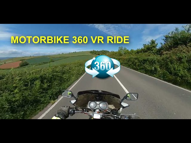 Motorbike + sunshine,  what could be better?  360 view scroll around, you might see the sea?