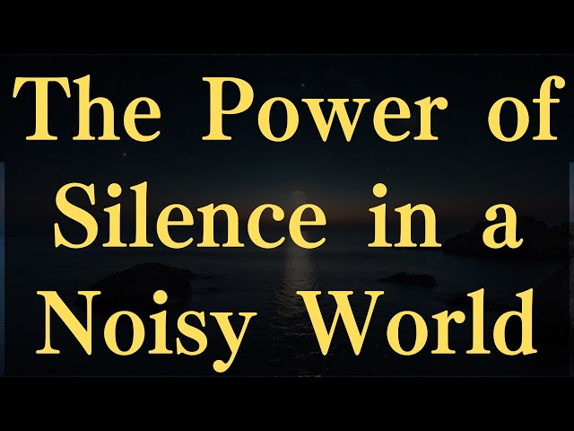 The Power of Silence in a Noisy World #yourmonkhaku #buddhism #motivation #mindfulness #spirituality