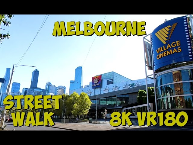 South Melbourne Victoria walking towards the Crown Casino 8K 4K VR180 3D Travel