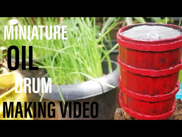 How To Make a Miniature Oil Drum | Hand Made Sinhala