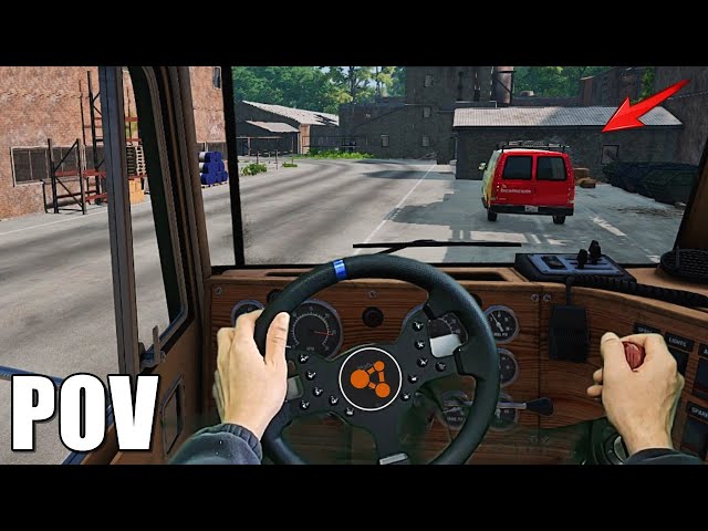 POV Truck Driving in BEAMNG Drive PXN V99 STEERING WHEEL