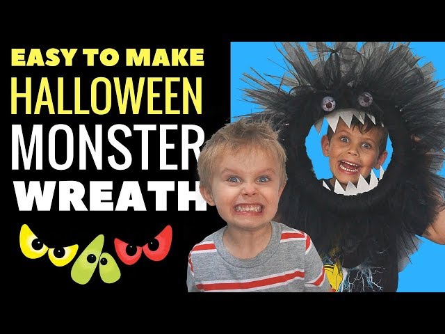 2017 Halloween DIY Decorations: Monster Wreath