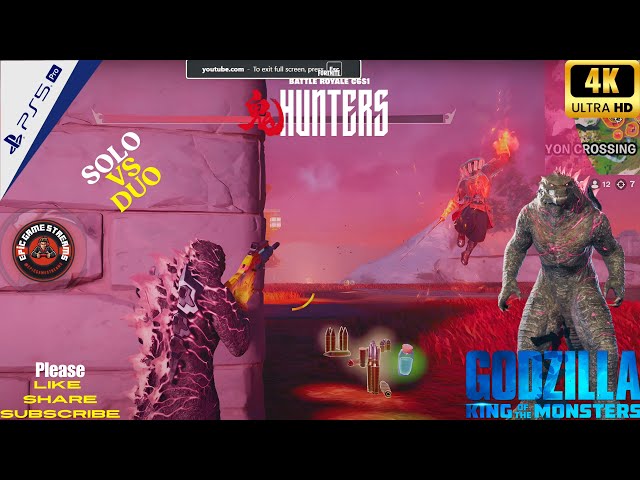 Fortnite Chapter 6 - Duo EPIC Battle for Victory Royale with Godzilla 👑 | PS5 Pro