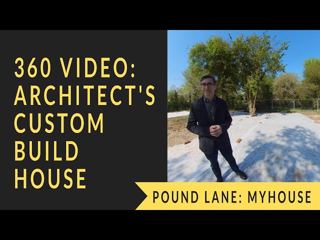 360 video of custom build house: Architect's tour Pound Lane