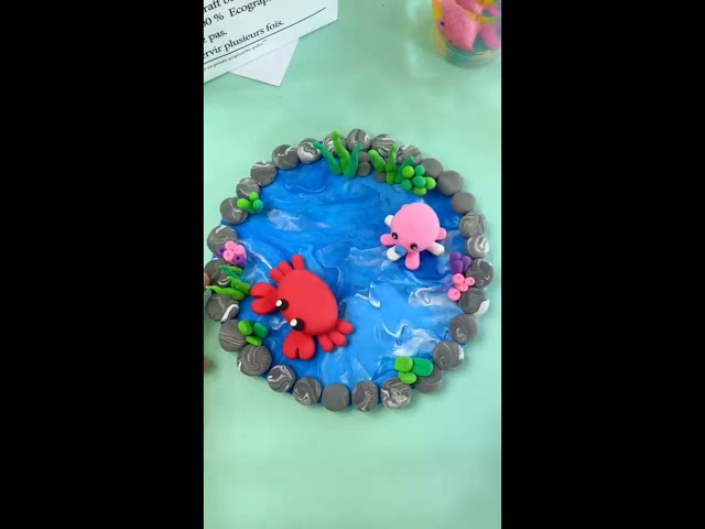 How to make clay fish || polymer clay fish || Easy IDY || Modelling clay art for kids ||