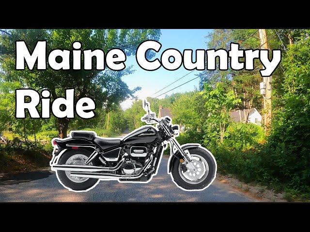 ASMR Maine motorcycle ride through the country