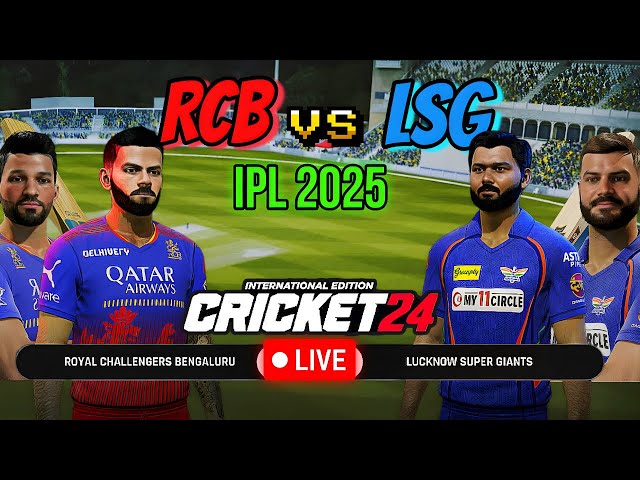 🔴RCB VS LSG IPL 2025 - Which Team Is PERFECT In IPL 2025? 😍 | Cricket 24 #shorts