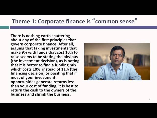 Session 1: Corporate Finance: What is it?