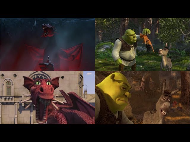 shrek 1- 4 in a minute at the same time.